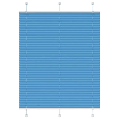 Plissé rolgordijn 105x100cm stofbreedte 104,4cm polyester blauw