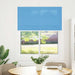 Plissé rolgordijn 105x100cm stofbreedte 104,4cm polyester blauw
