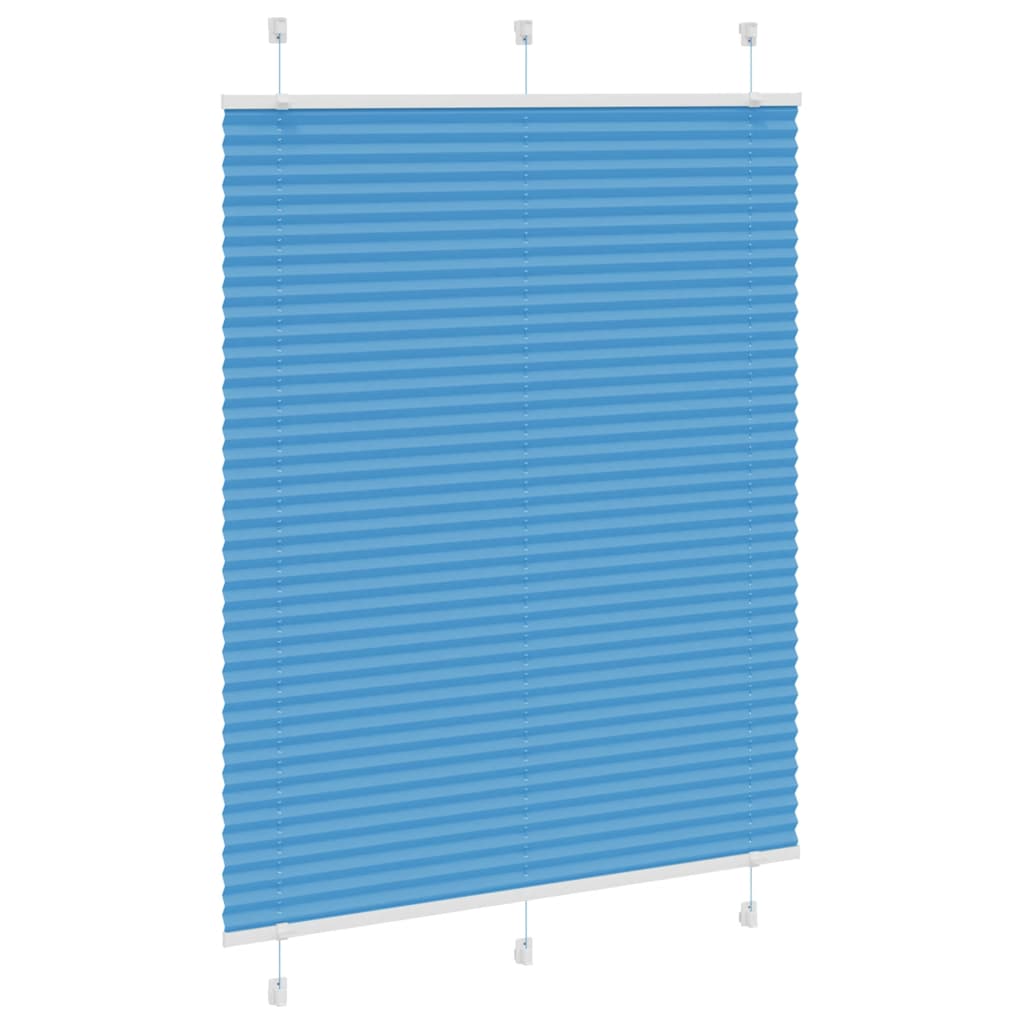 Plissé rolgordijn 110x100cm stofbreedte 109,4cm polyester blauw