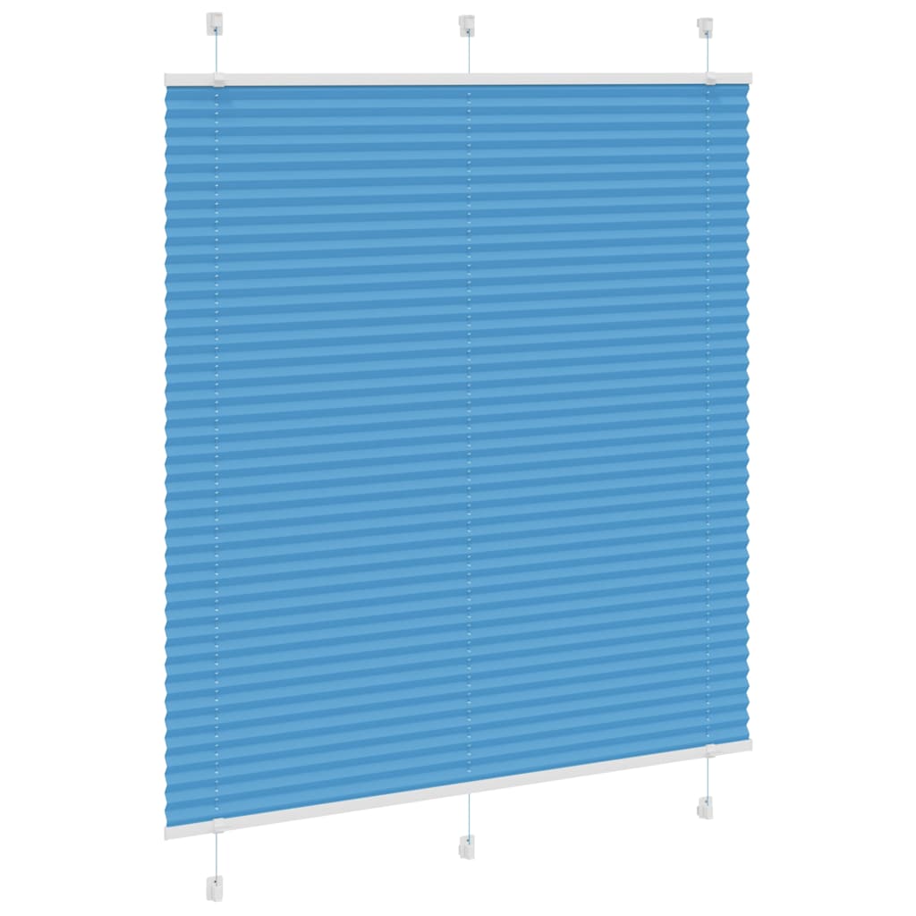Plissé rolgordijn 115x100cm stofbreedte 114,4cm polyester blauw
