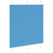 Plissé rolgordijn 115x100cm stofbreedte 114,4cm polyester blauw