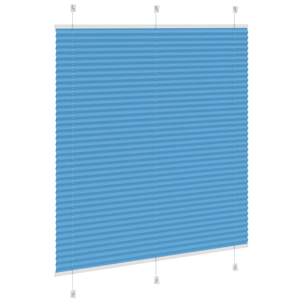Plissé rolgordijn 115x100cm stofbreedte 114,4cm polyester blauw