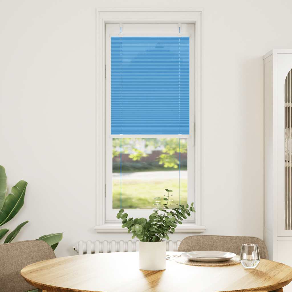 Plissé rolgordijn 45x150 cm stofbreedte 44,4 cm polyester blauw