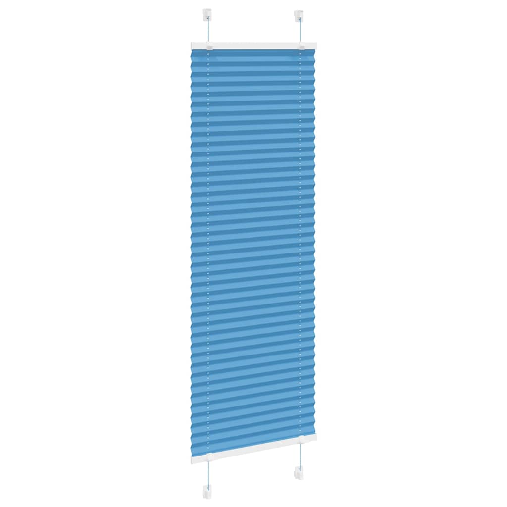 Plissé rolgordijn 45x150 cm stofbreedte 44,4 cm polyester blauw