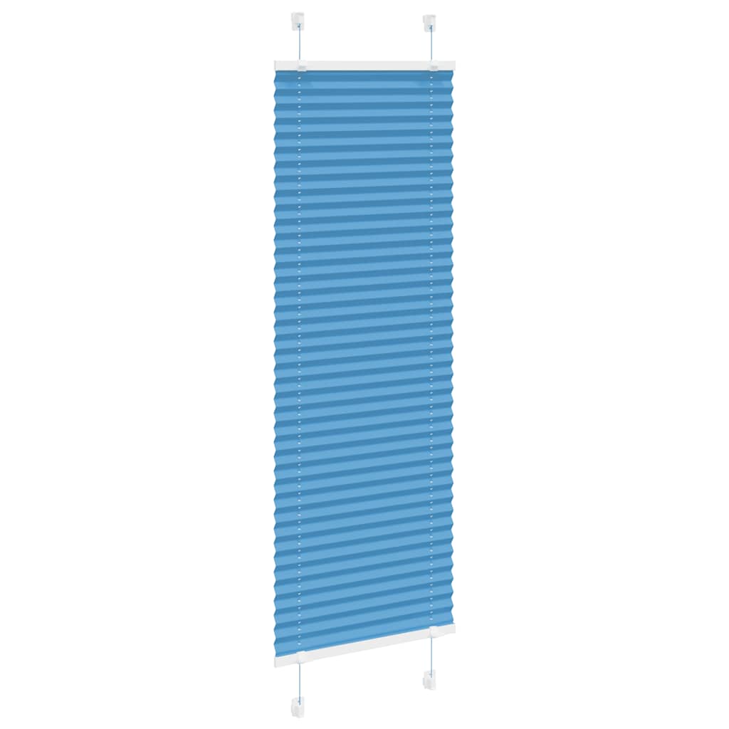 Plissé rolgordijn 50x150 cm stofbreedte 49,4 cm polyester blauw