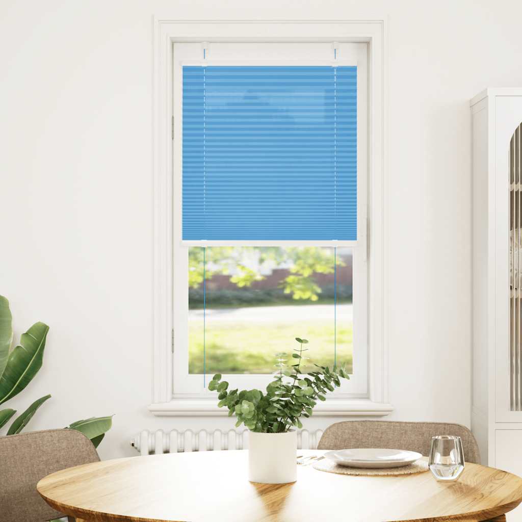 Plissé rolgordijn 60x150 cm stofbreedte 59,4 cm polyester blauw
