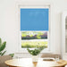 Plissé rolgordijn 80x150 cm stofbreedte 79,4 cm polyester blauw