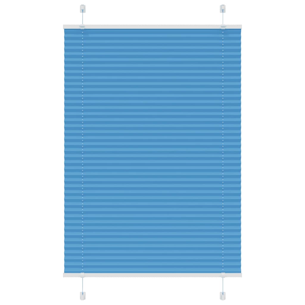 Plissé rolgordijn 85x150 cm stofbreedte 84,4 cm polyester blauw