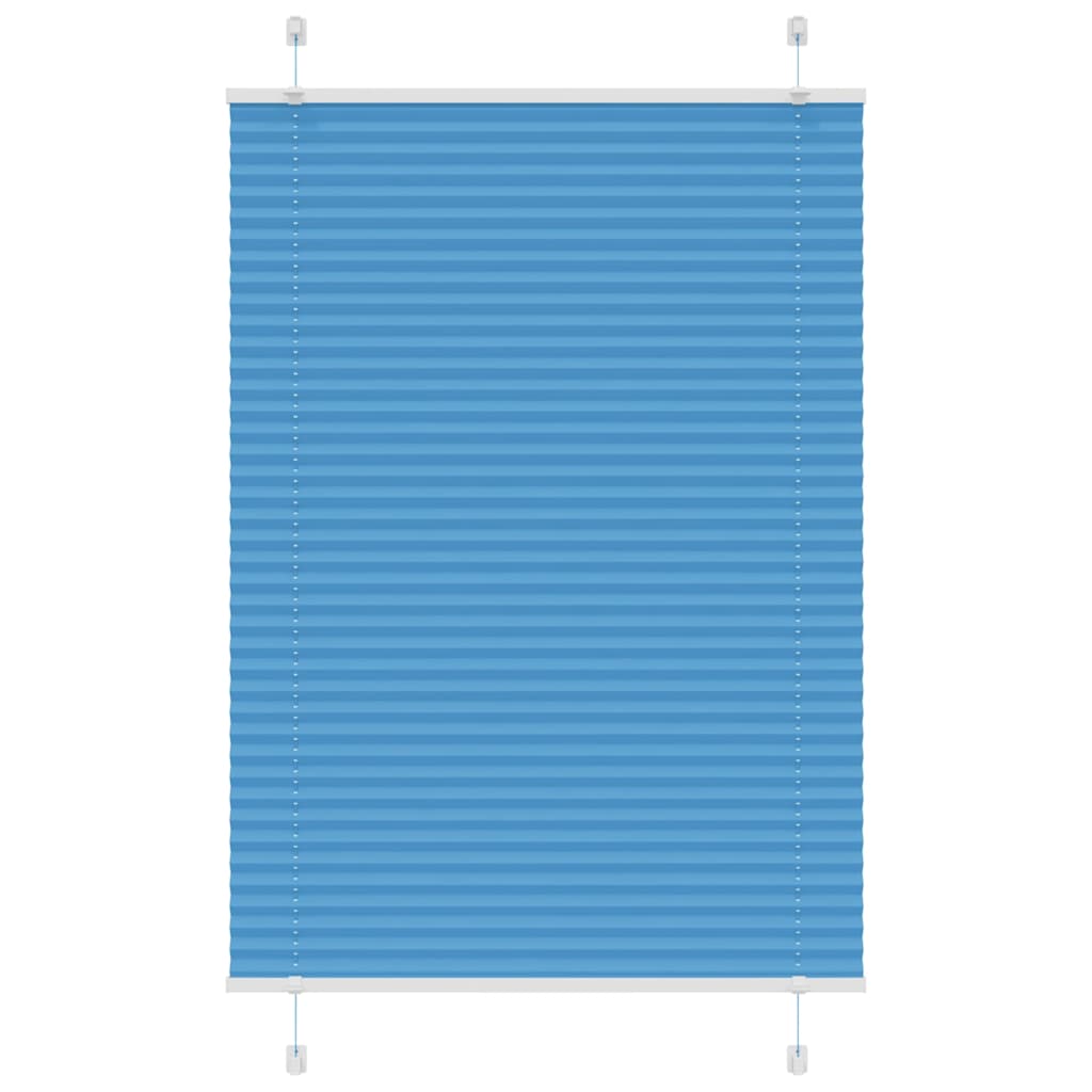 Plissé rolgordijn 90x150 cm stofbreedte 89,4 cm polyester blauw