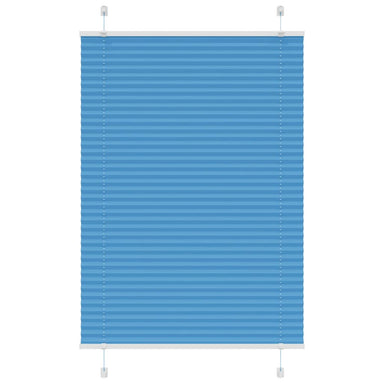 Plissé rolgordijn 100x150 cm stofbreedte 99,4cm polyester blauw
