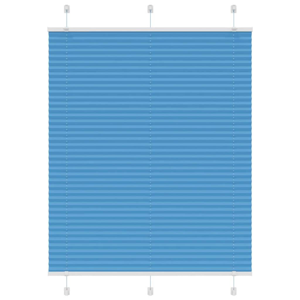 Plissé rolgordijn 110x150cm stofbreedte 109,4cm polyester blauw