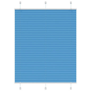 Plissé rolgordijn 110x150cm stofbreedte 109,4cm polyester blauw