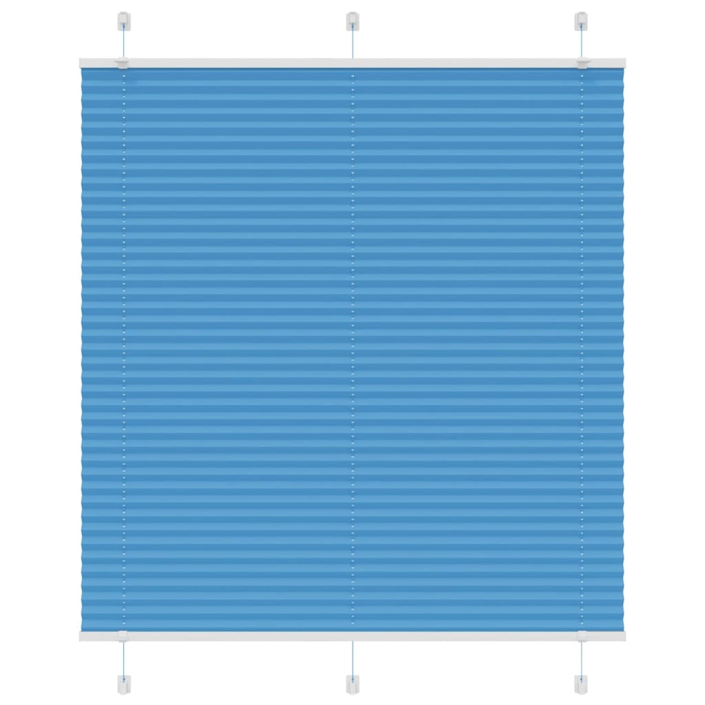 Plissé rolgordijn 120x150cm stofbreedte 119,4cm polyester blauw