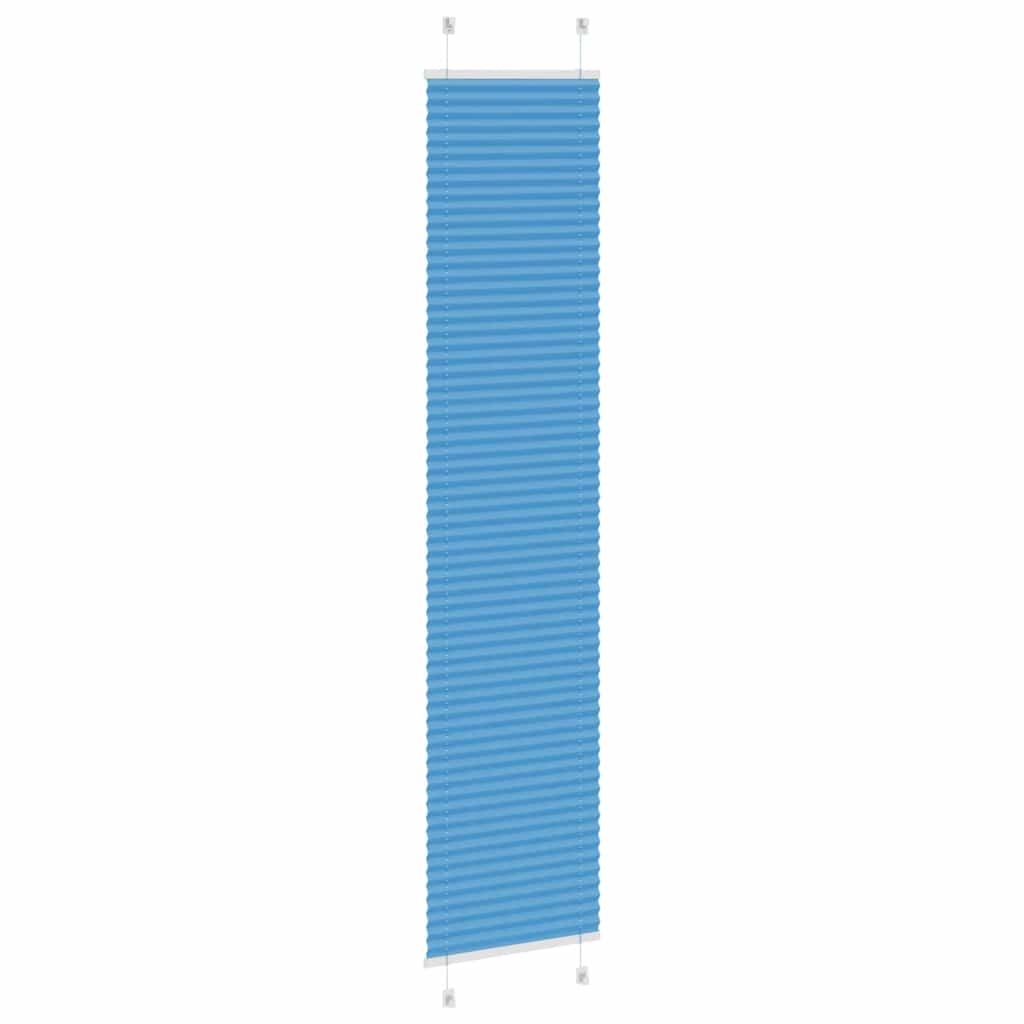 Plissé rolgordijn 50x200 cm stofbreedte 49,4 cm polyester blauw