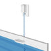 Plissé rolgordijn 55x200 cm stofbreedte 54,4 cm polyester blauw