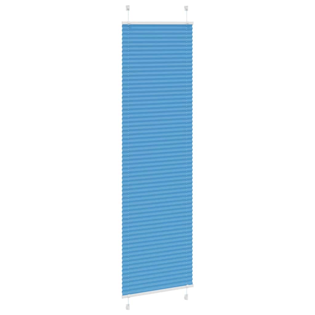 Plissé rolgordijn 60x200 cm stofbreedte 59,4 cm polyester blauw