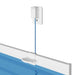 Plissé rolgordijn 60x200 cm stofbreedte 59,4 cm polyester blauw