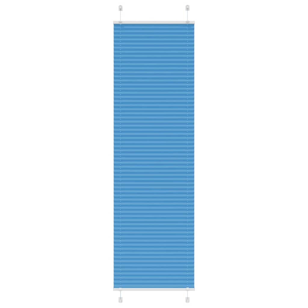 Plissé rolgordijn 65x200 cm stofbreedte 64,4 cm polyester blauw