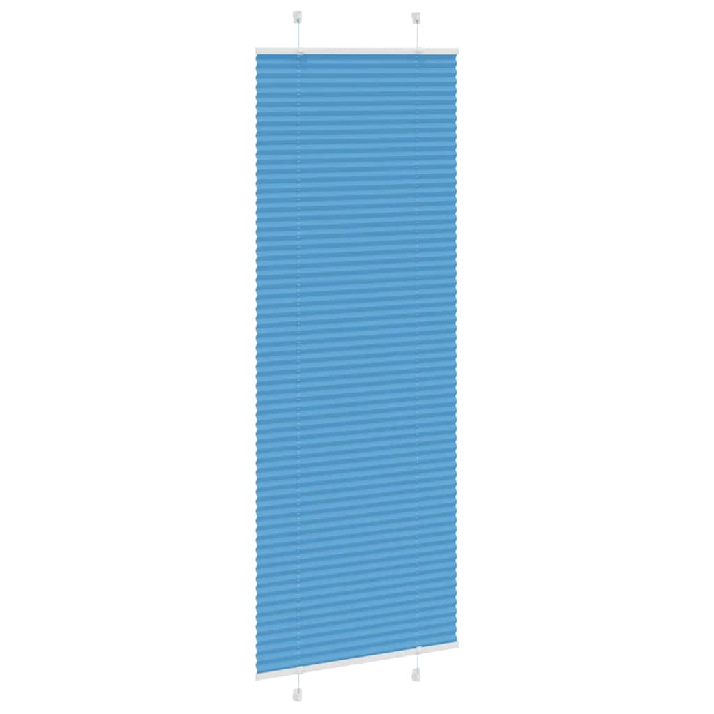 Plissé rolgordijn 70x200 cm stofbreedte 69,4 cm polyester blauw