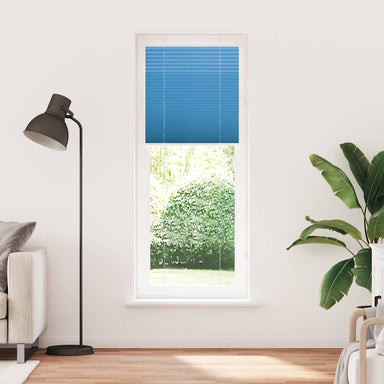 Plissé rolgordijn 80x200 cm stofbreedte 79,4 cm polyester blauw