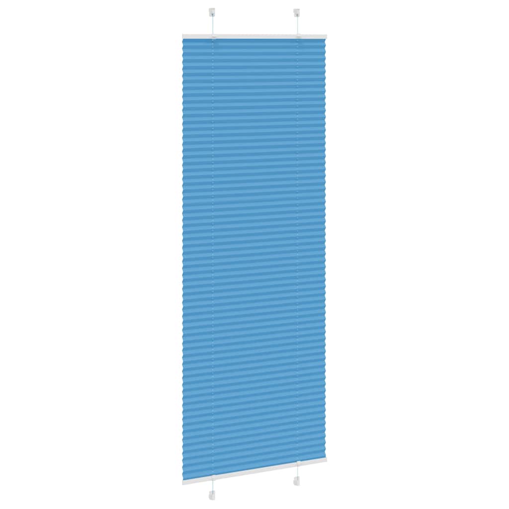 Plissé rolgordijn 80x200 cm stofbreedte 79,4 cm polyester blauw