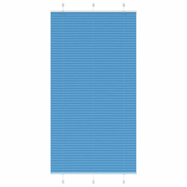Plissé rolgordijn 105x200cm stofbreedte 104,4cm polyester blauw