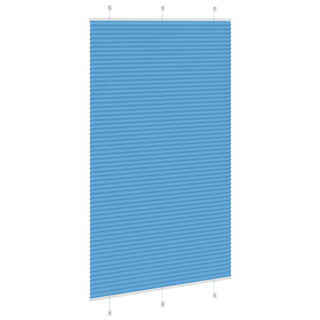 Plissé rolgordijn 115x200cm stofbreedte 114,4cm polyester blauw