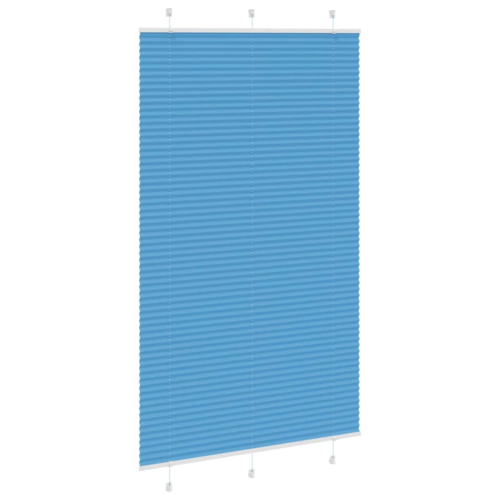 Plissé rolgordijn 120x200cm stofbreedte 119,4cm polyester blauw