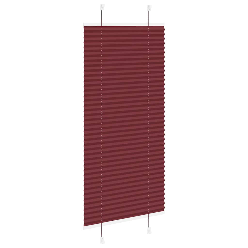 Plissé rolgordijn 55x100 cm stofbreedte 54,4 cm bordeauxrood