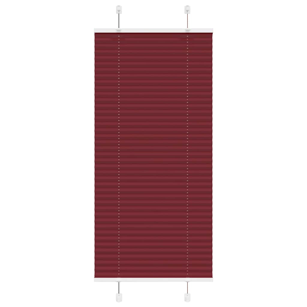 Plissé rolgordijn 60x100 cm stofbreedte 59,4 cm bordeauxrood