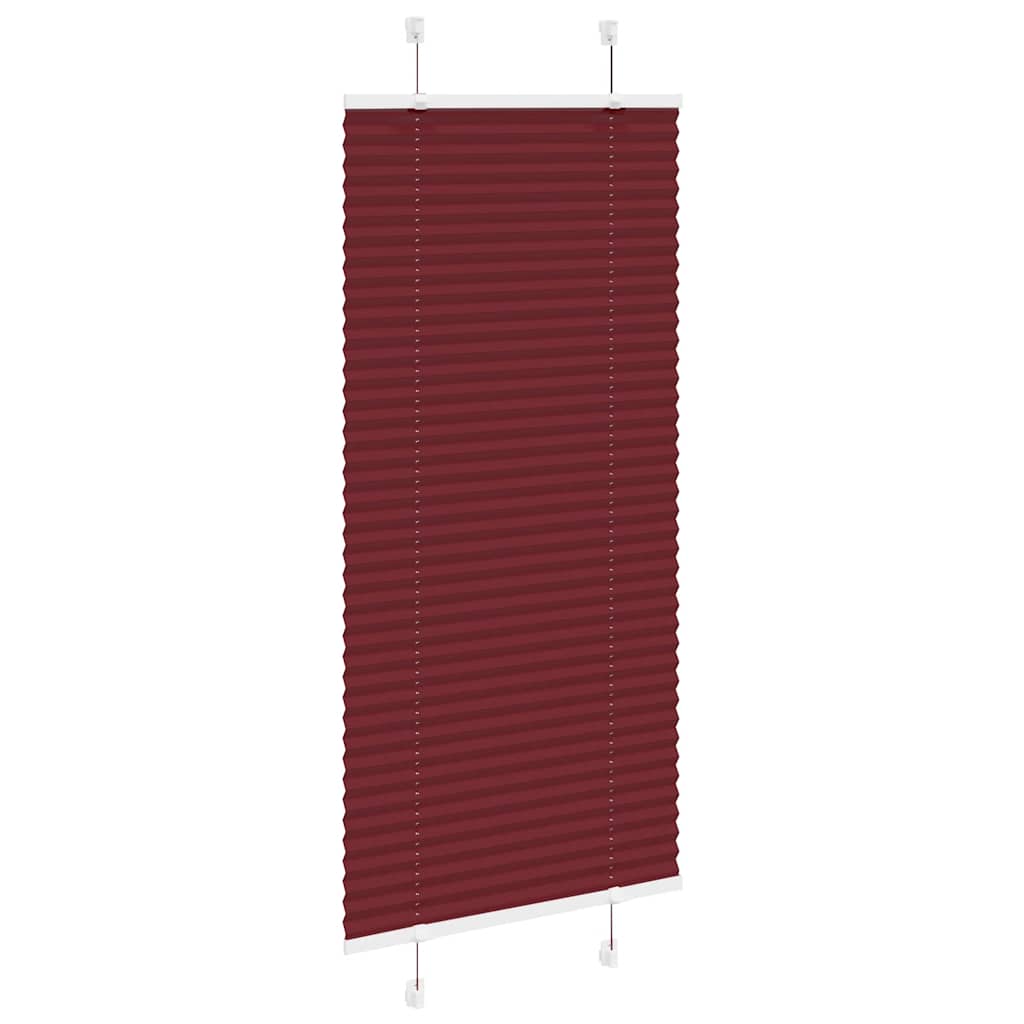 Plissé rolgordijn 60x100 cm stofbreedte 59,4 cm bordeauxrood