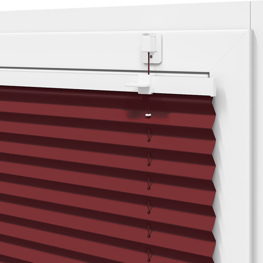 Plissé rolgordijn 60x100 cm stofbreedte 59,4 cm bordeauxrood