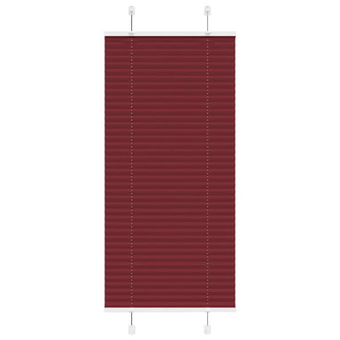 Plissé rolgordijn 65x100 cm stofbreedte 64,4 cm bordeauxrood