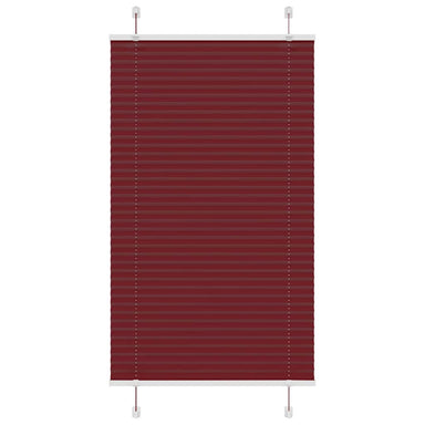 Plissé rolgordijn 70x100 cm stofbreedte 69,4 cm bordeauxrood
