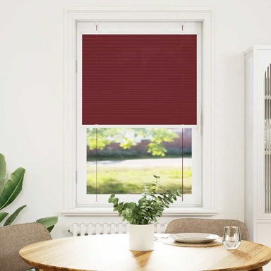 Plissé rolgordijn 80x100 cm stofbreedte 79,4 cm bordeauxrood