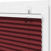 Plissé rolgordijn 90x100 cm stofbreedte 89,4 cm bordeauxrood