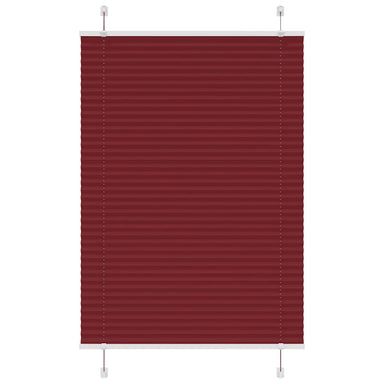 Plissé rolgordijn 95x100 cm stofbreedte 94,4 cm bordeauxrood
