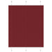 Plissé rolgordijn 105x100cm stofbreedte 104,4cm bordeauxrood