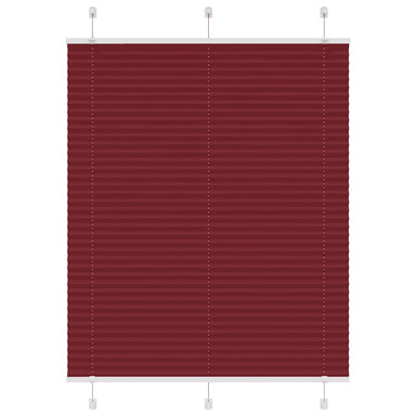 Plissé rolgordijn 110x100cm stofbreedte 109,4cm bordeauxrood