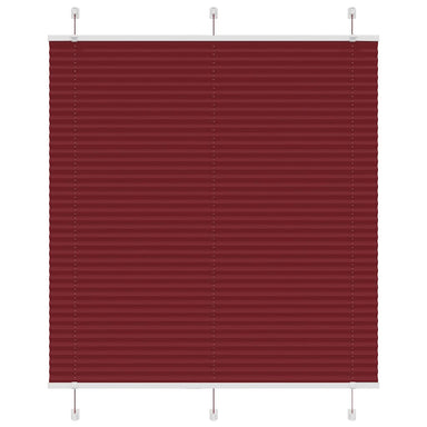 Plissé rolgordijn 115x100cm stofbreedte 114,4cm bordeauxrood