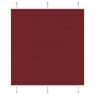 Plissé rolgordijn 120x100cm stofbreedte 119,4cm bordeauxrood