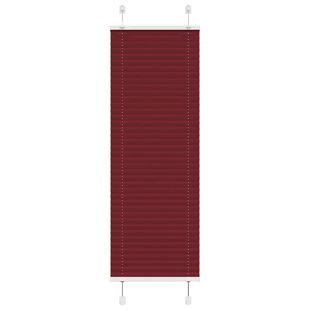 Plissé rolgordijn 40x150 cm stofbreedte 39,4 cm bordeauxrood
