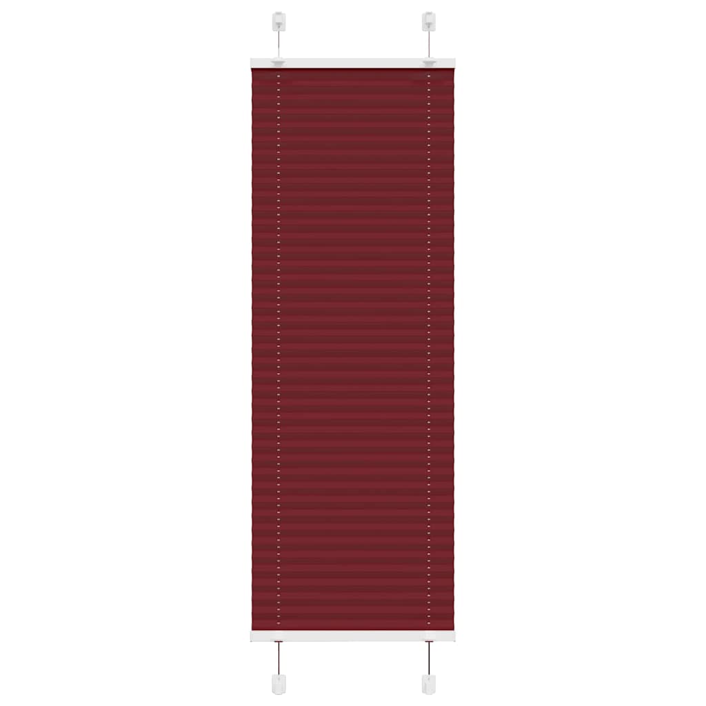 Plissé rolgordijn 45x150 cm stofbreedte 44,4 cm bordeauxrood