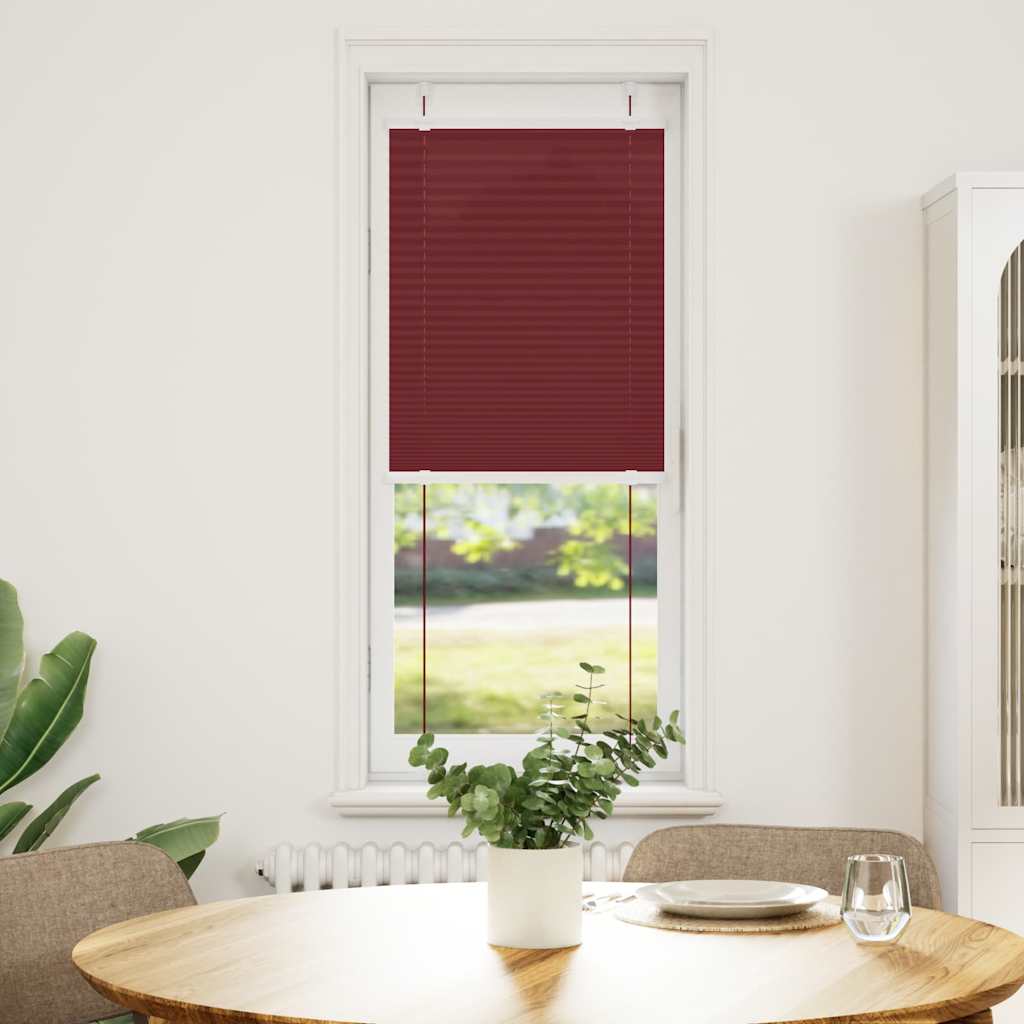 Plissé rolgordijn 45x150 cm stofbreedte 44,4 cm bordeauxrood