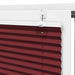 Plissé rolgordijn 45x150 cm stofbreedte 44,4 cm bordeauxrood