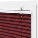 Plissé rolgordijn 45x150 cm stofbreedte 44,4 cm bordeauxrood