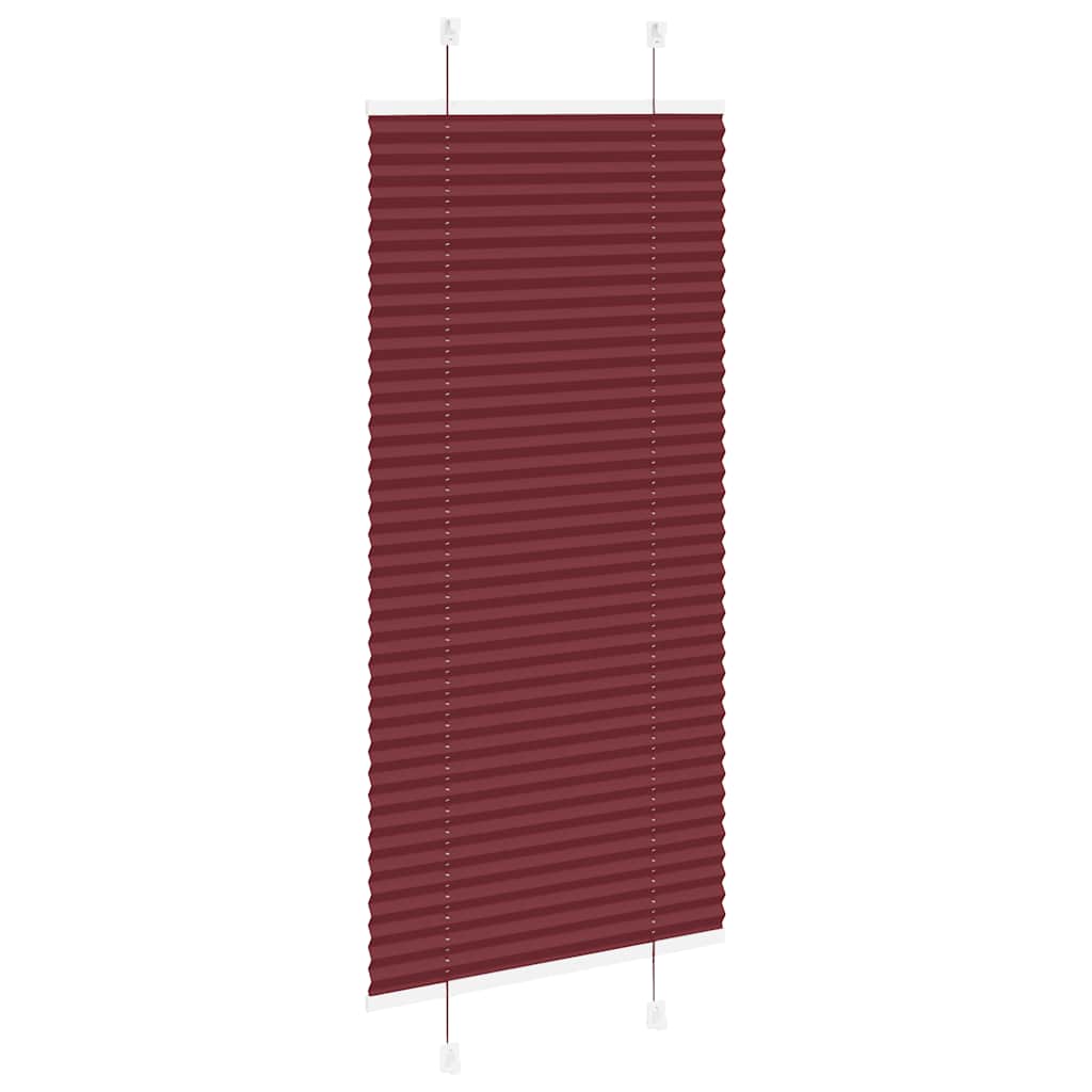Plissé rolgordijn 55x150 cm stofbreedte 54,4 cm bordeauxrood