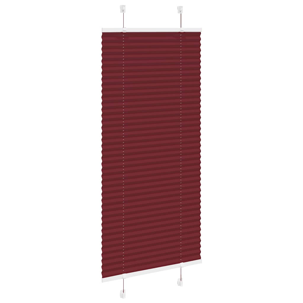 Plissé rolgordijn 65x150 cm stofbreedte 64,4 cm bordeauxrood