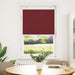 Plissé rolgordijn 75x150 cm stofbreedte 74,4 cm bordeauxrood