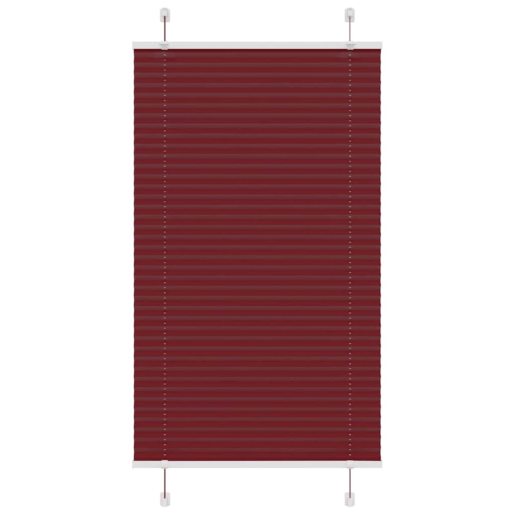 Plissé rolgordijn 80x150 cm stofbreedte 79,4 cm bordeauxrood